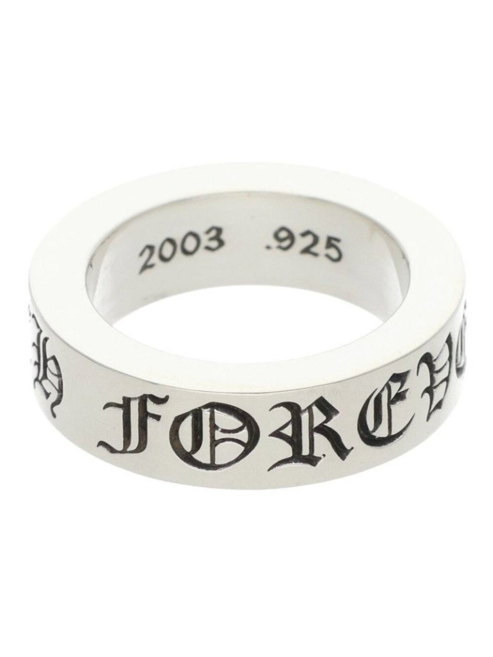Chrome Hearts Spacer Forever Silver Ring